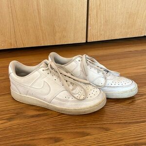 White Nike shoes
